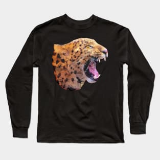 roaring leopard Long Sleeve T-Shirt